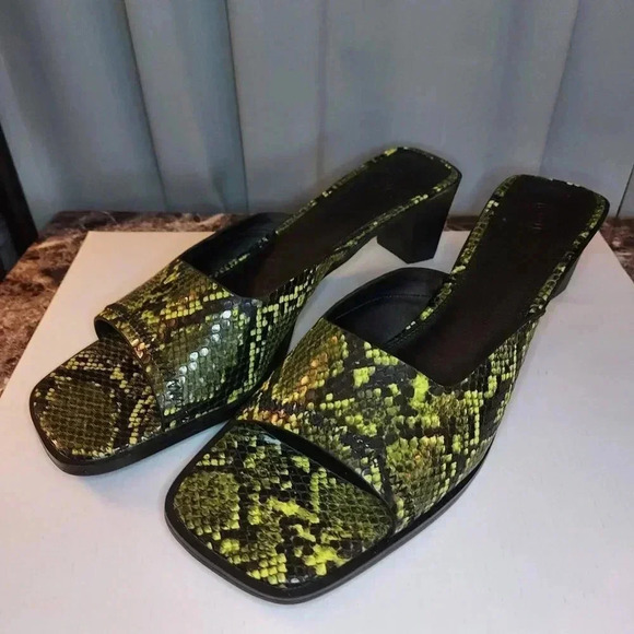 Urban Outfitter | Snake Square Toe Open Mules - Picture 5 of 14
